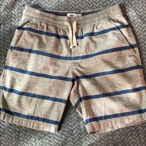 Stripped Cotton Shorts